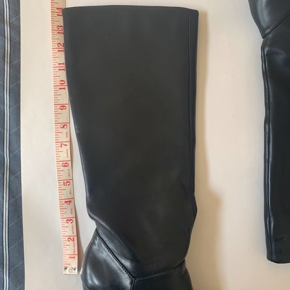 Nine & Co Knee High Black Heeled Boots - Size 6.5 - Picture 6 of 8